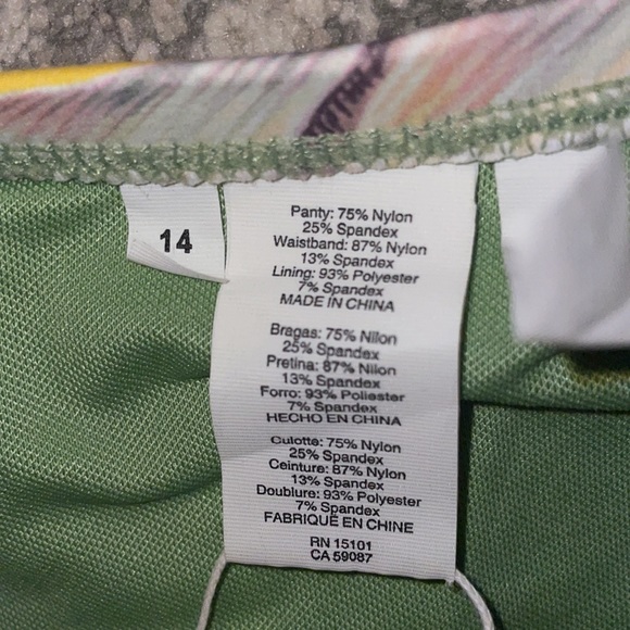 Bleu Rod Beattie bikini bottoms Canary Gold size 14 - Picture 8 of 10